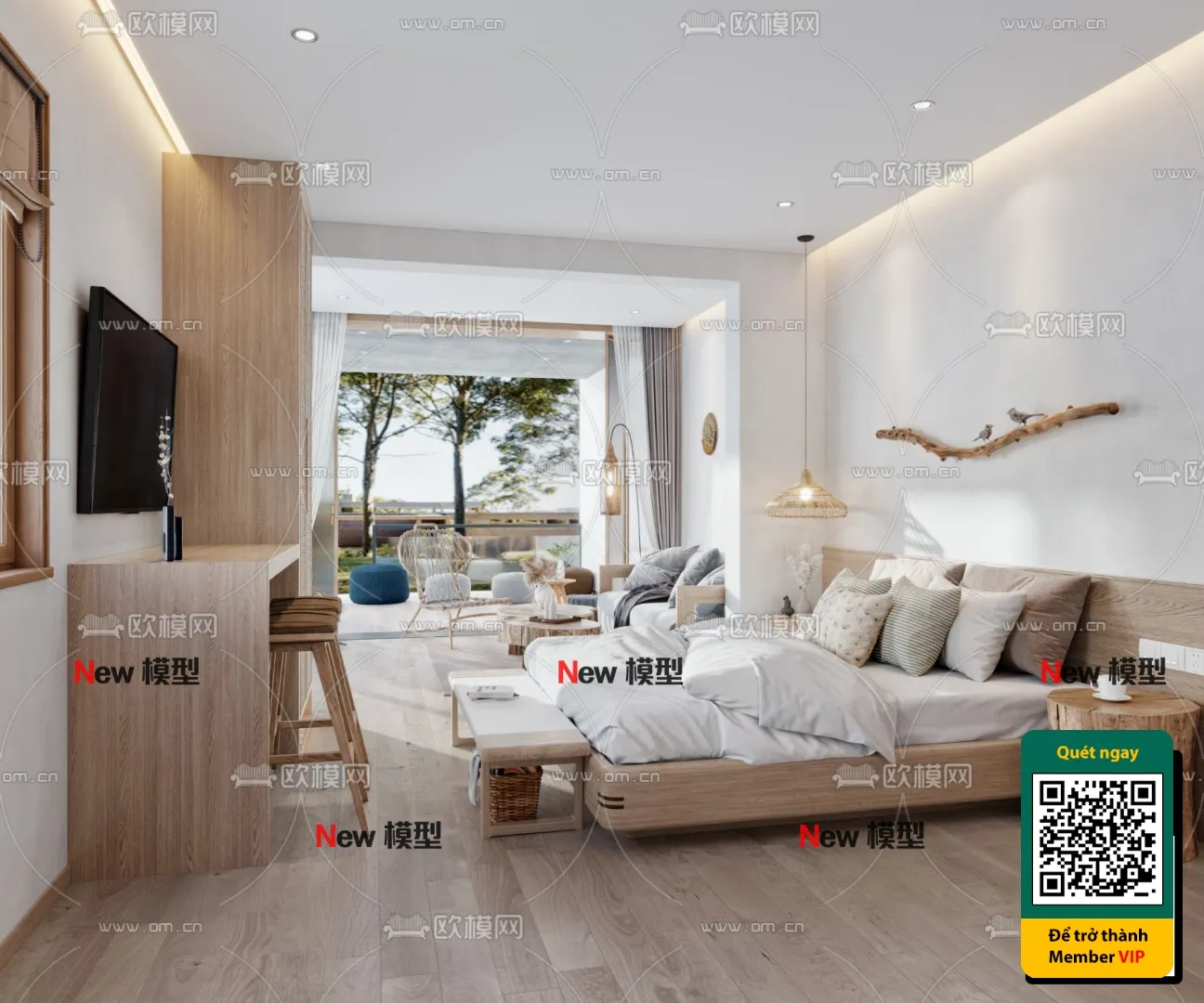 3D SCENES – WABI SABI STYLE – VRAY / CORONA – 3D MODEL – 6037