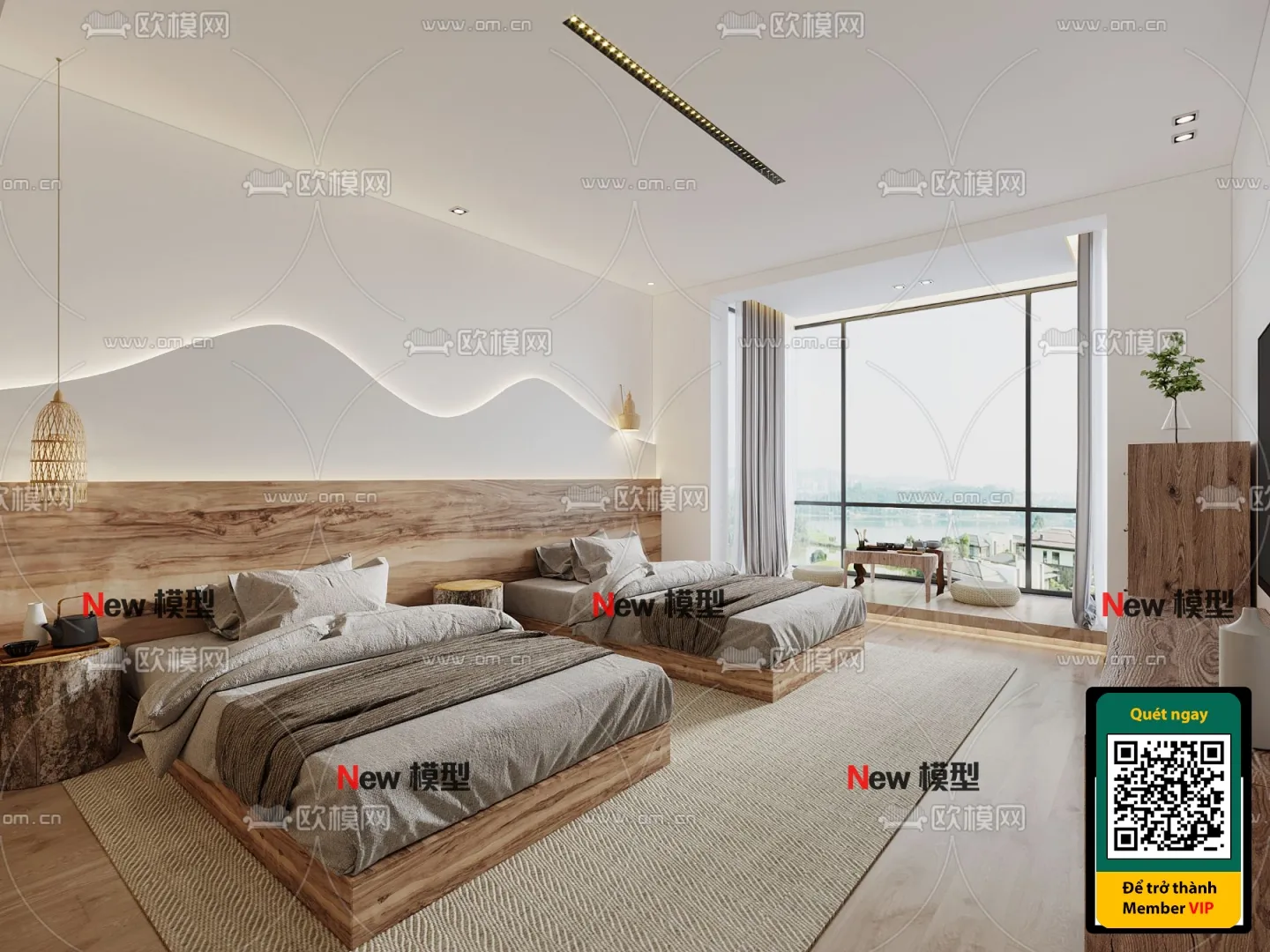 3D SCENES – WABI SABI STYLE – VRAY / CORONA – 3D MODEL – 6038