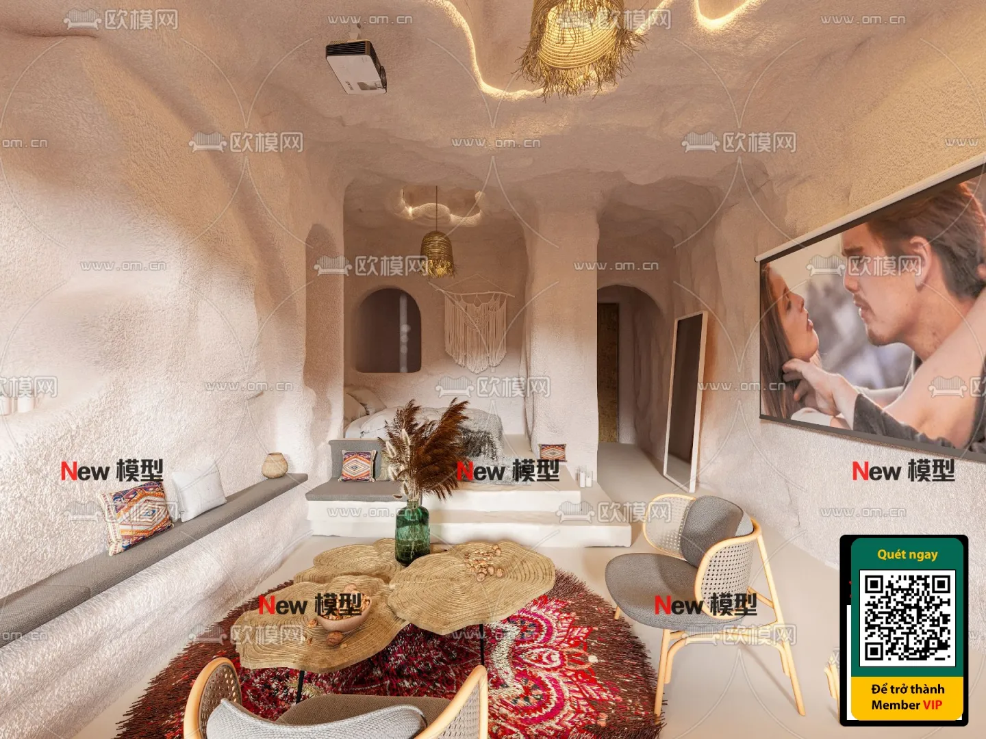 3D SCENES – WABI SABI STYLE – VRAY / CORONA – 3D MODEL – 6039