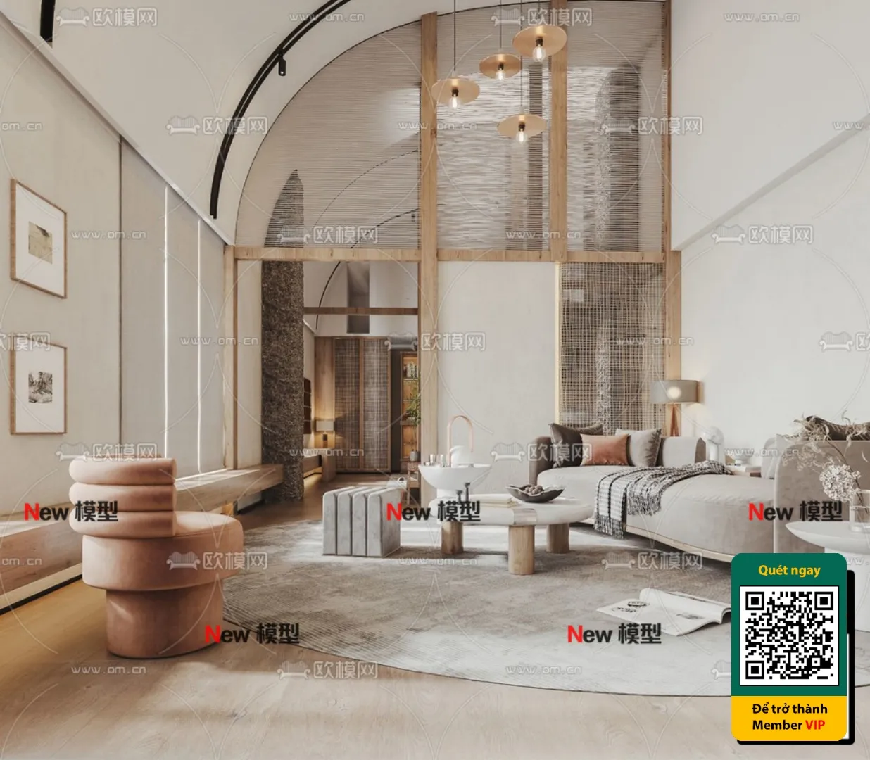 3D SCENES – WABI SABI STYLE – VRAY / CORONA – 3D MODEL – 6043