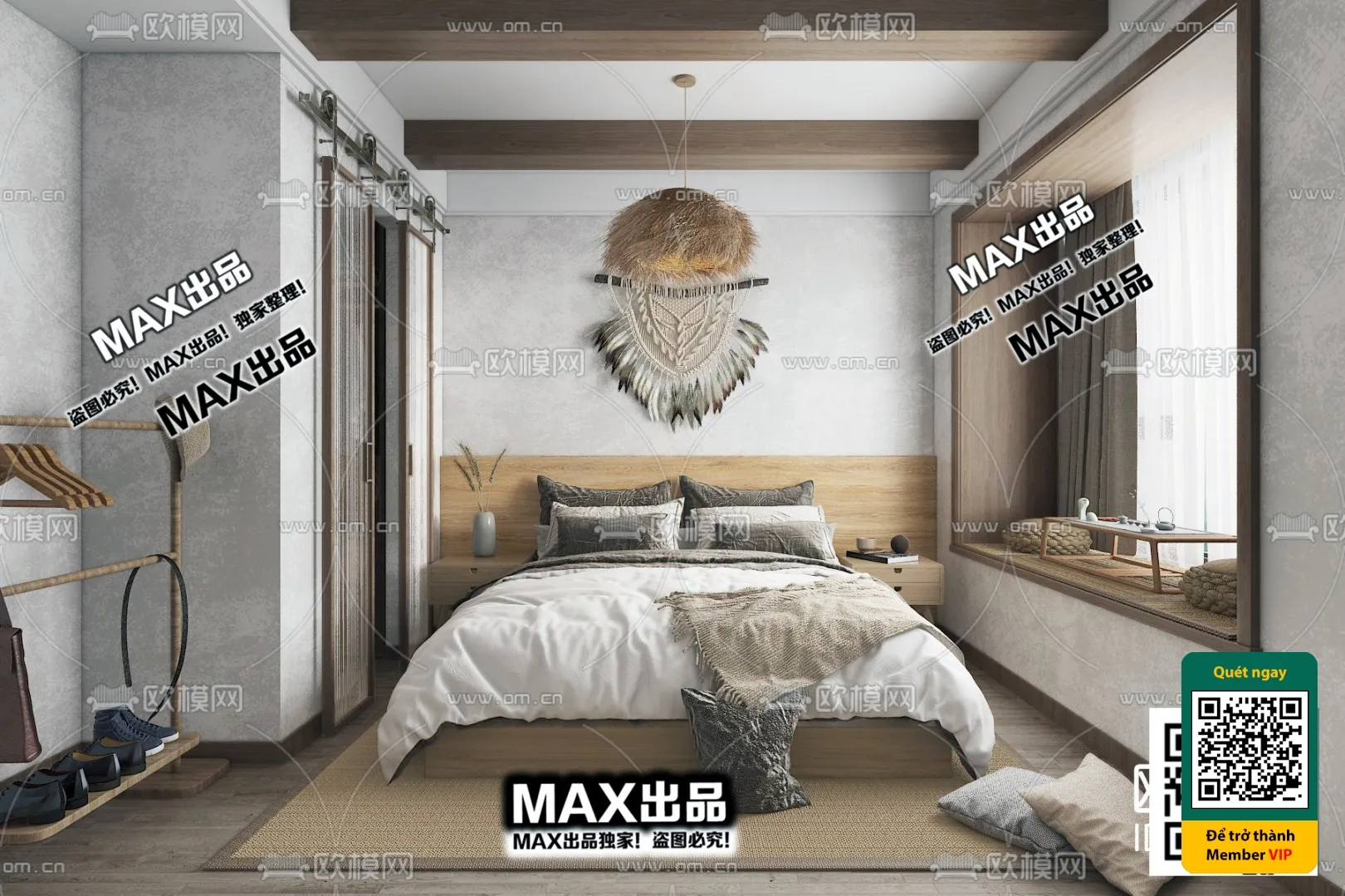 3D SCENES – WABI SABI STYLE – VRAY / CORONA – 3D MODEL – 6045