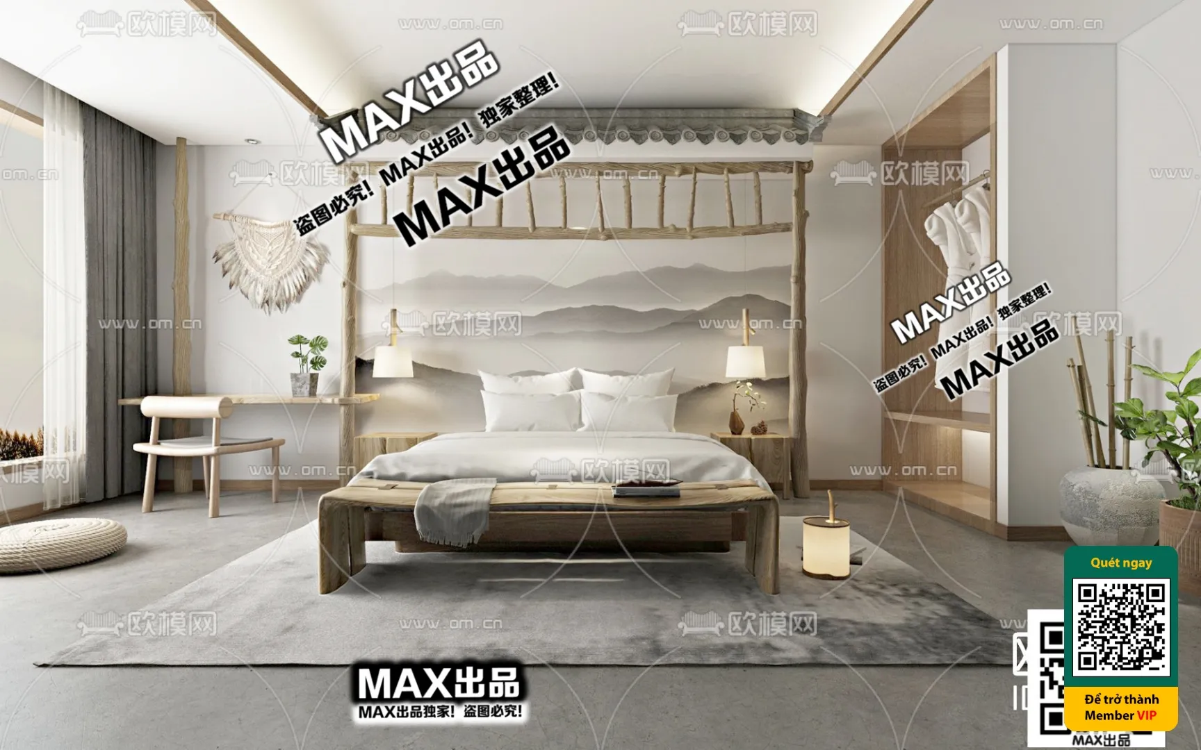 3D SCENES – WABI SABI STYLE – VRAY / CORONA – 3D MODEL – 6050