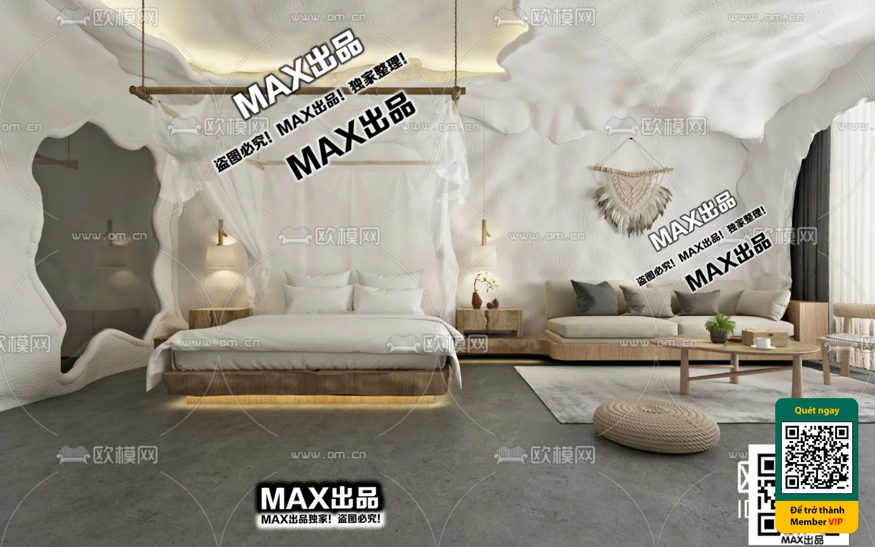 3D SCENES – WABI SABI STYLE – VRAY / CORONA – 3D MODEL – 6051