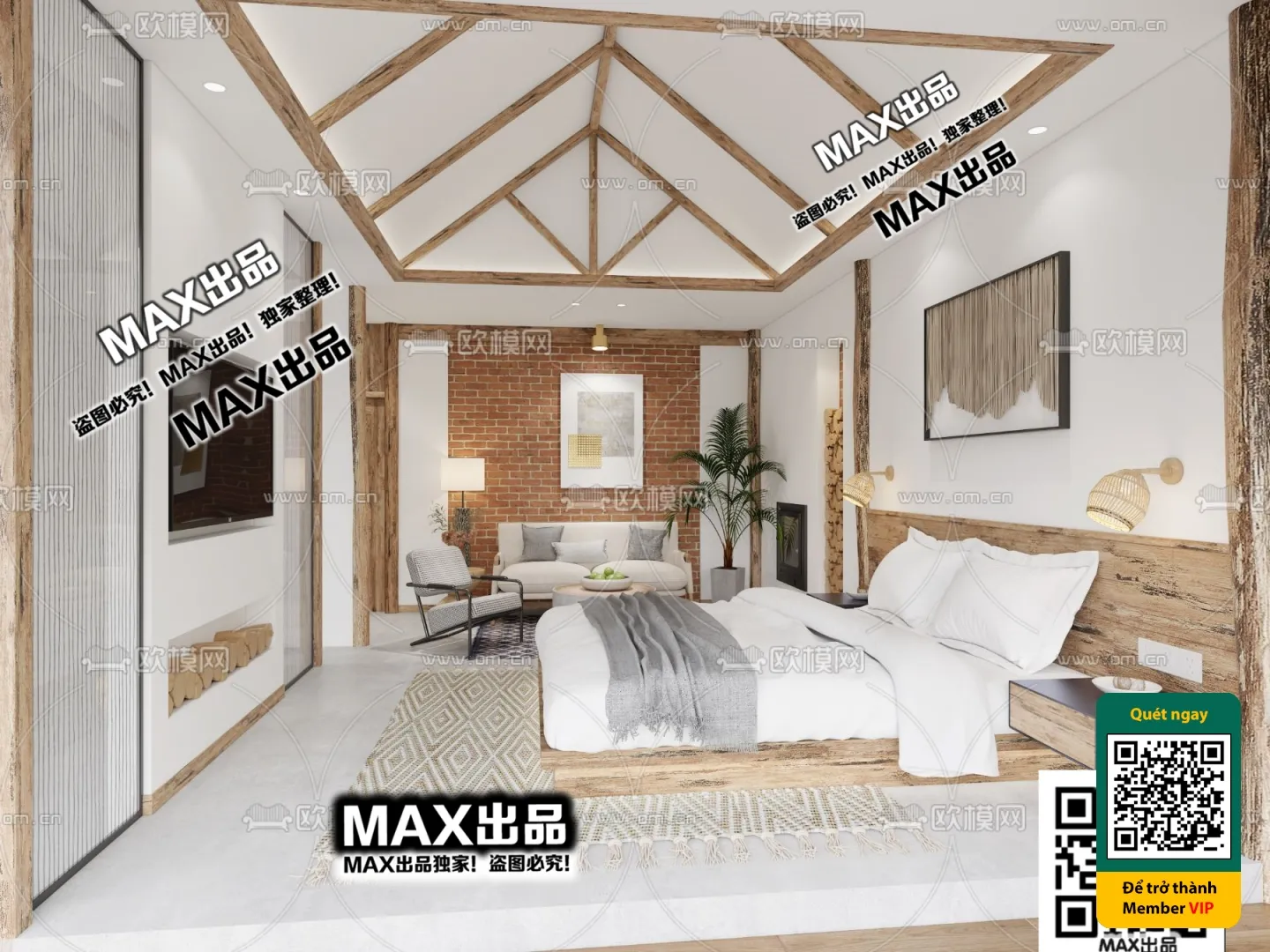 3D SCENES – WABI SABI STYLE – VRAY / CORONA – 3D MODEL – 6054