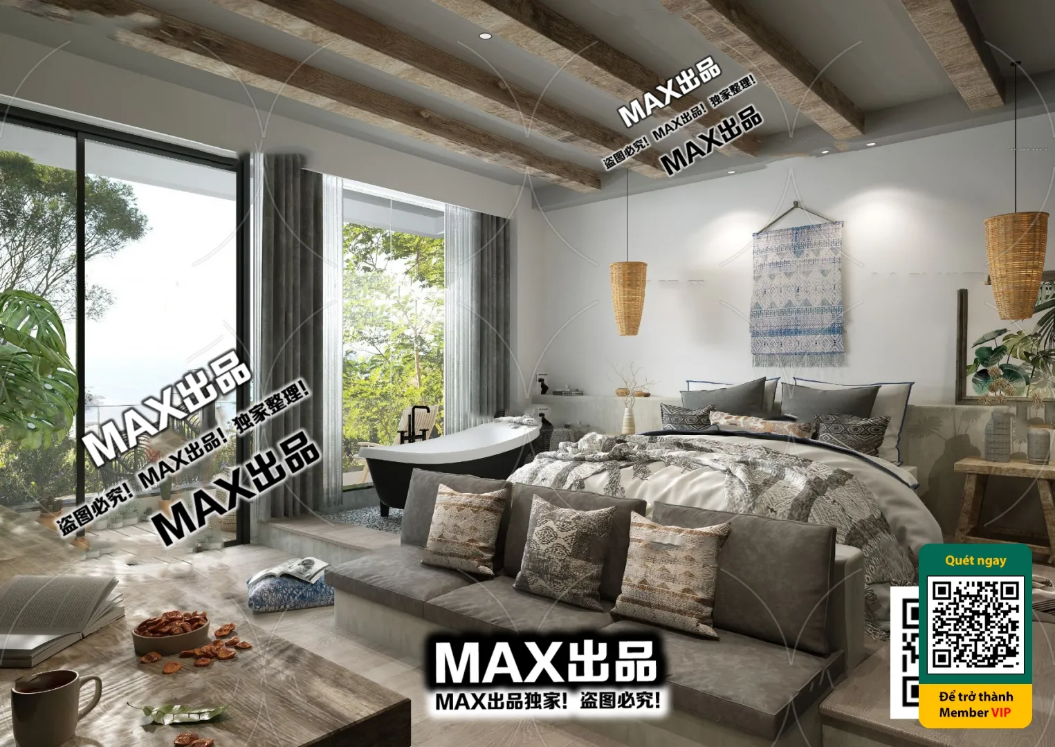 3D SCENES – WABI SABI STYLE – VRAY / CORONA – 3D MODEL – 6080