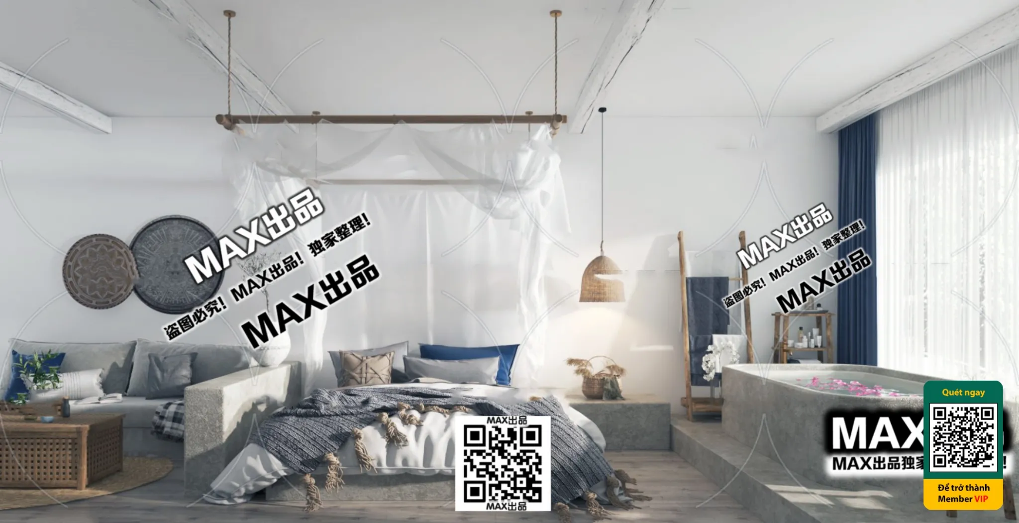 3D SCENES – WABI SABI STYLE – VRAY / CORONA – 3D MODEL – 6083