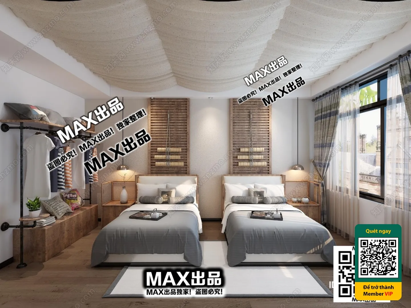 3D SCENES – WABI SABI STYLE – VRAY / CORONA – 3D MODEL – 6093