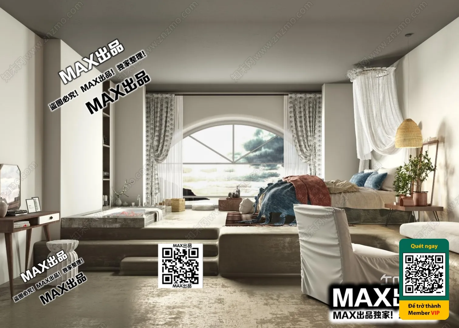 3D SCENES – WABI SABI STYLE – VRAY / CORONA – 3D MODEL – 6095