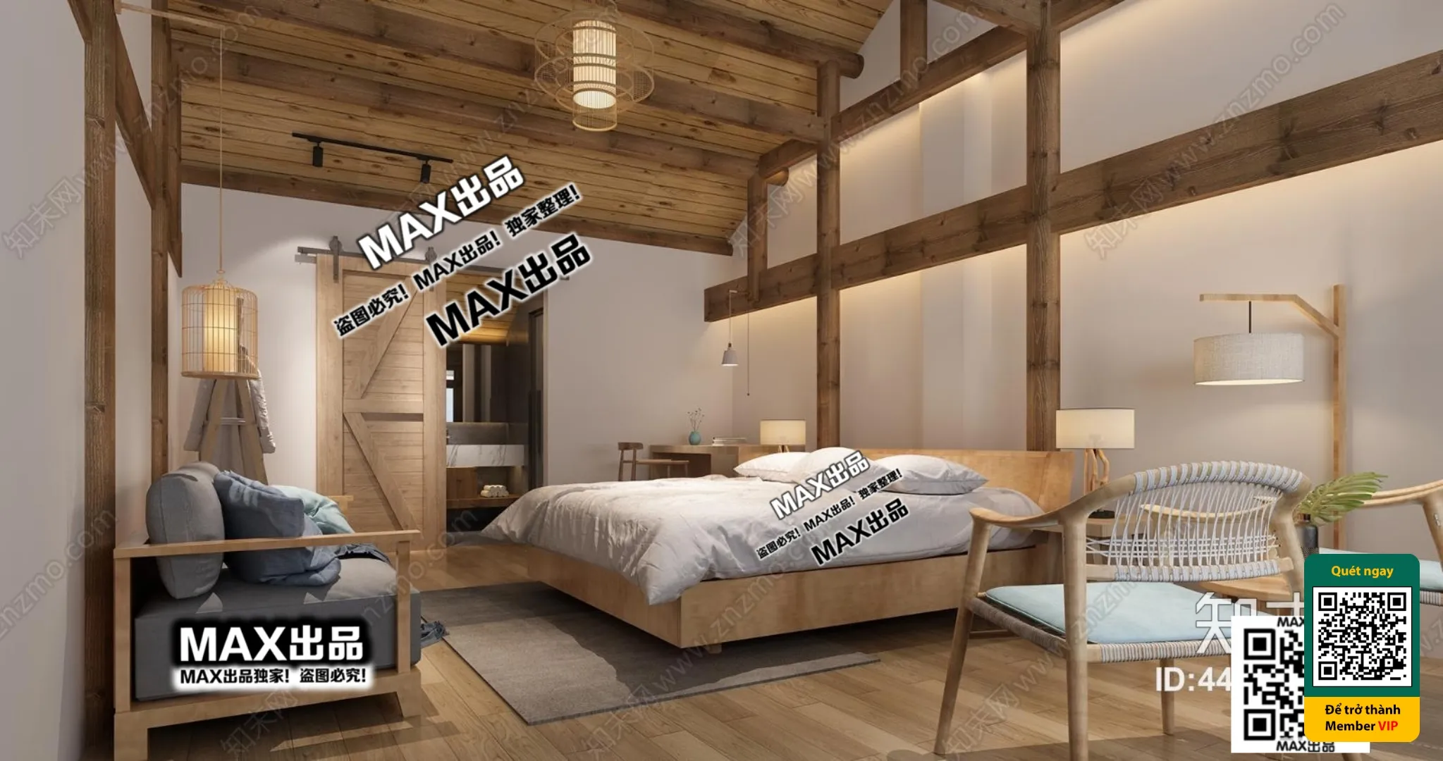 3D SCENES – WABI SABI STYLE – VRAY / CORONA – 3D MODEL – 6097