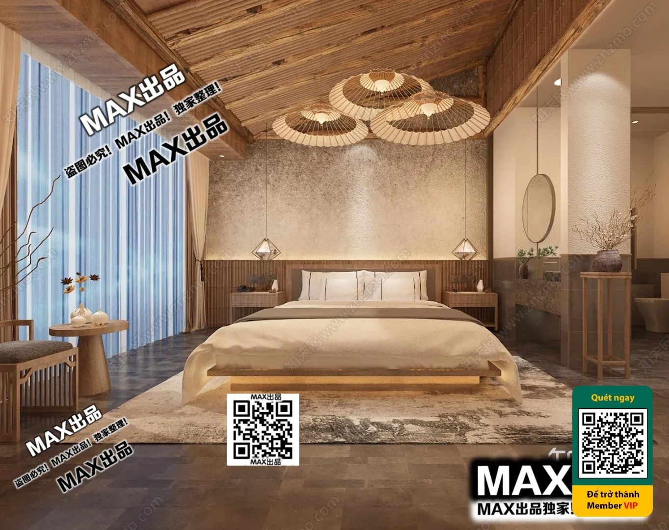 3D SCENES – WABI SABI STYLE – VRAY / CORONA – 3D MODEL – 6101