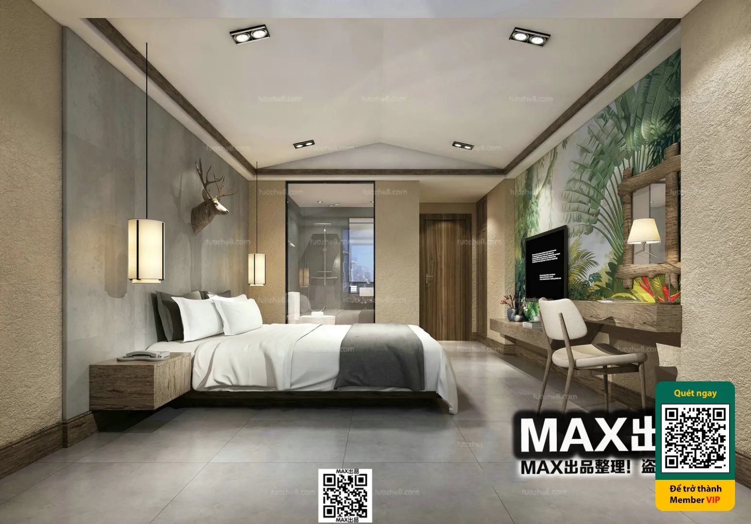 3D SCENES – WABI SABI STYLE – VRAY / CORONA – 3D MODEL – 6104