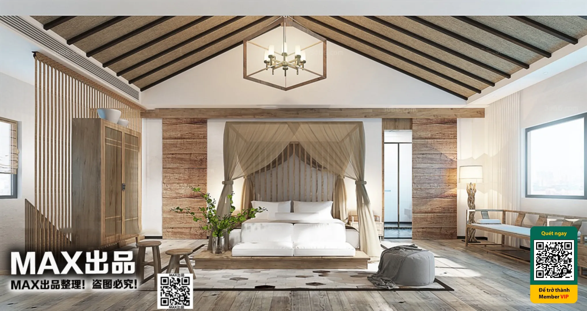 3D SCENES – WABI SABI STYLE – VRAY / CORONA – 3D MODEL – 6105