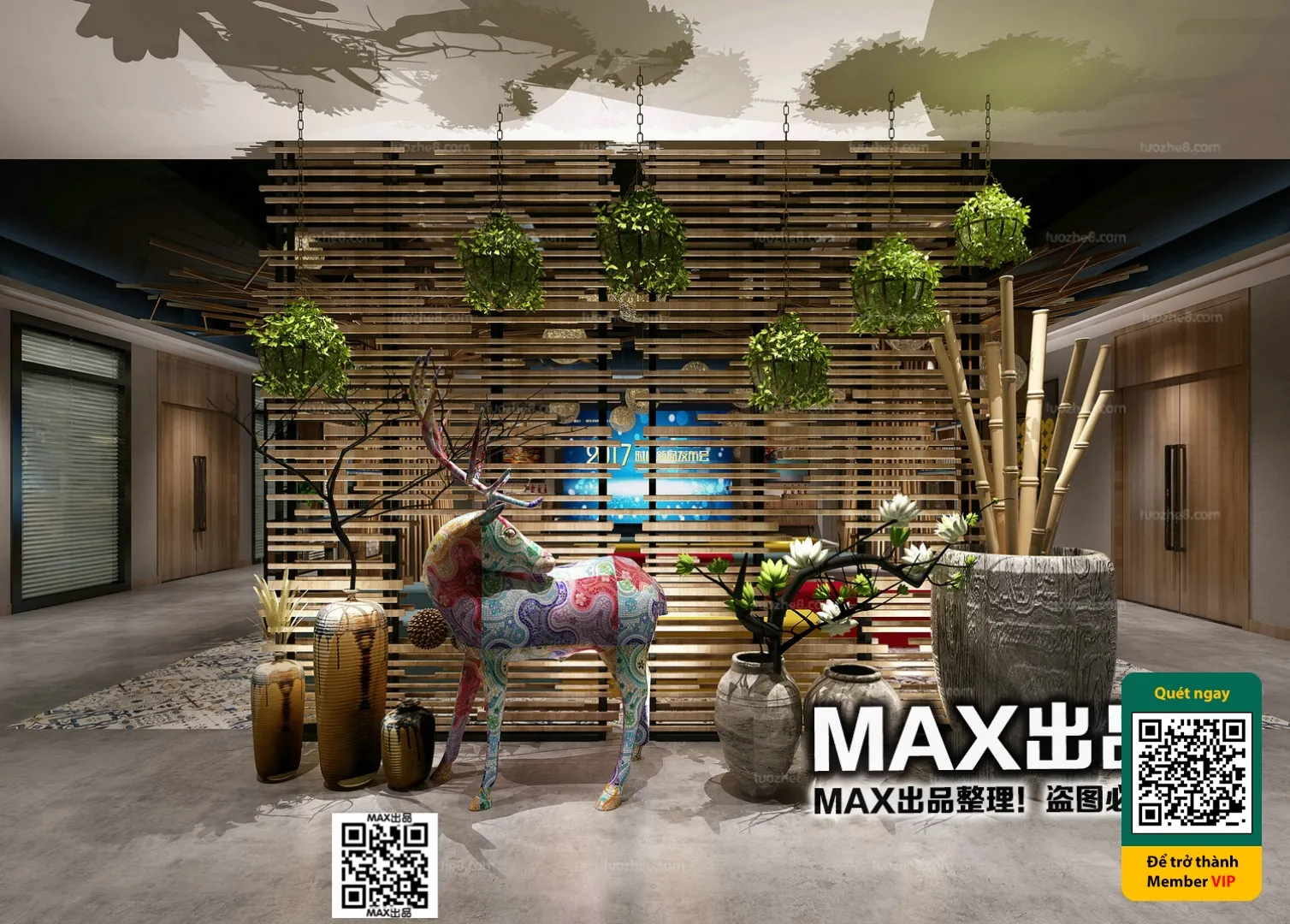 3D SCENES – WABI SABI STYLE – VRAY / CORONA – 3D MODEL – 6107