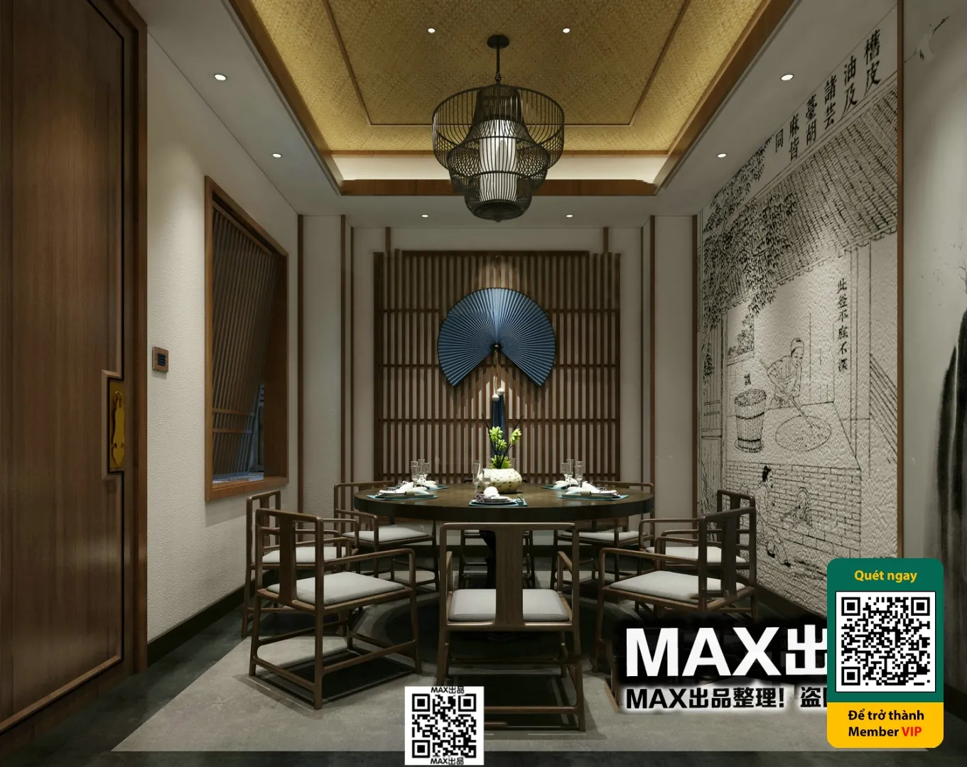 3D SCENES – WABI SABI STYLE – VRAY / CORONA – 3D MODEL – 6109