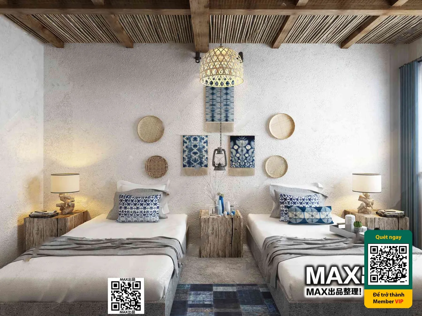 3D SCENES – WABI SABI STYLE – VRAY / CORONA – 3D MODEL – 6121