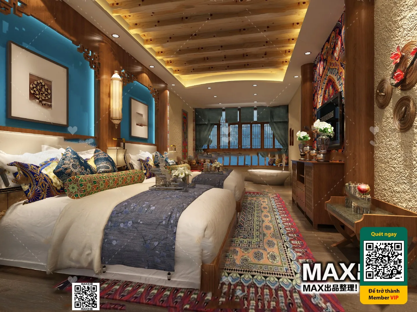 3D SCENES – WABI SABI STYLE – VRAY / CORONA – 3D MODEL – 6126