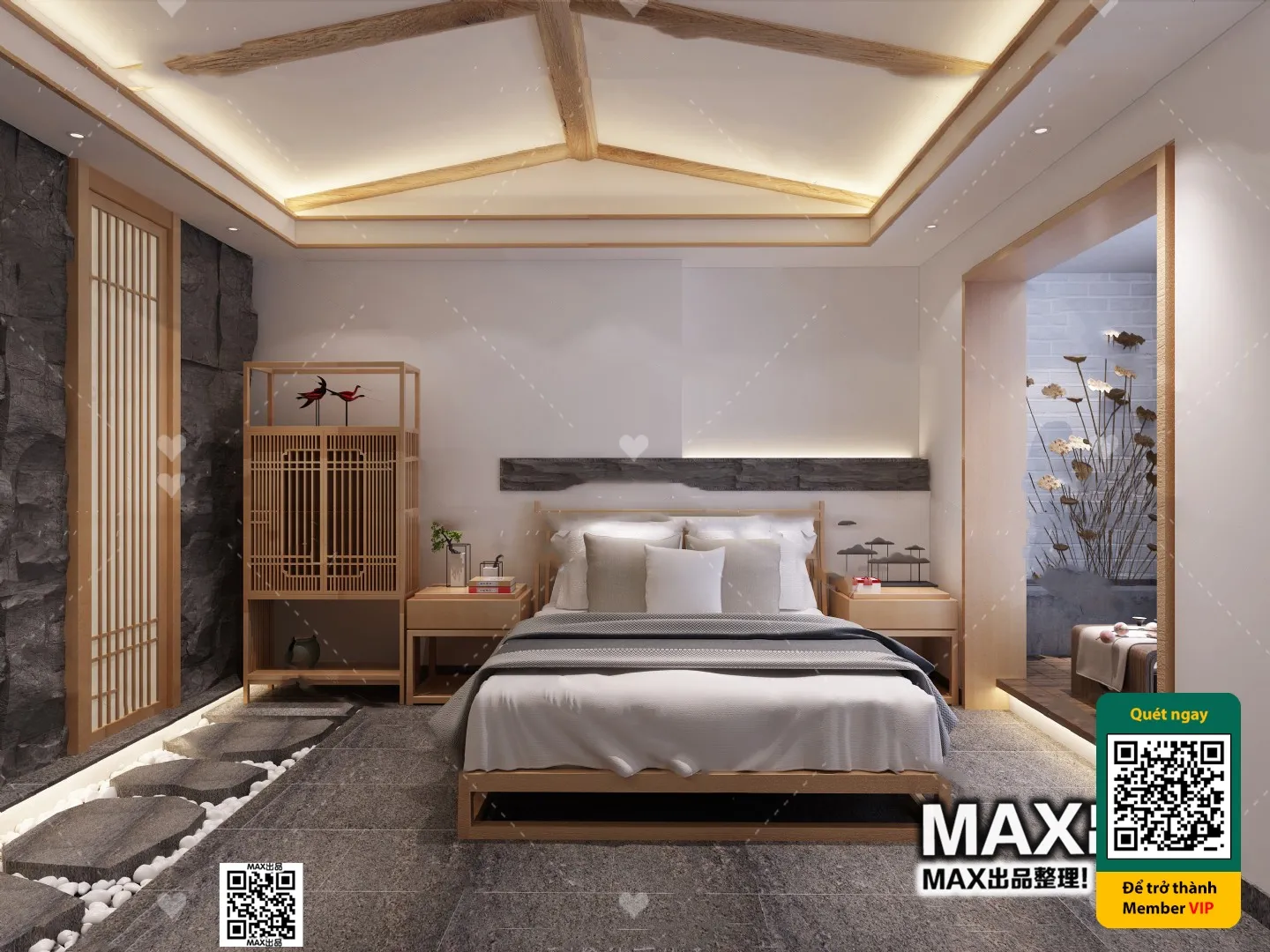 3D SCENES – WABI SABI STYLE – VRAY / CORONA – 3D MODEL – 6130