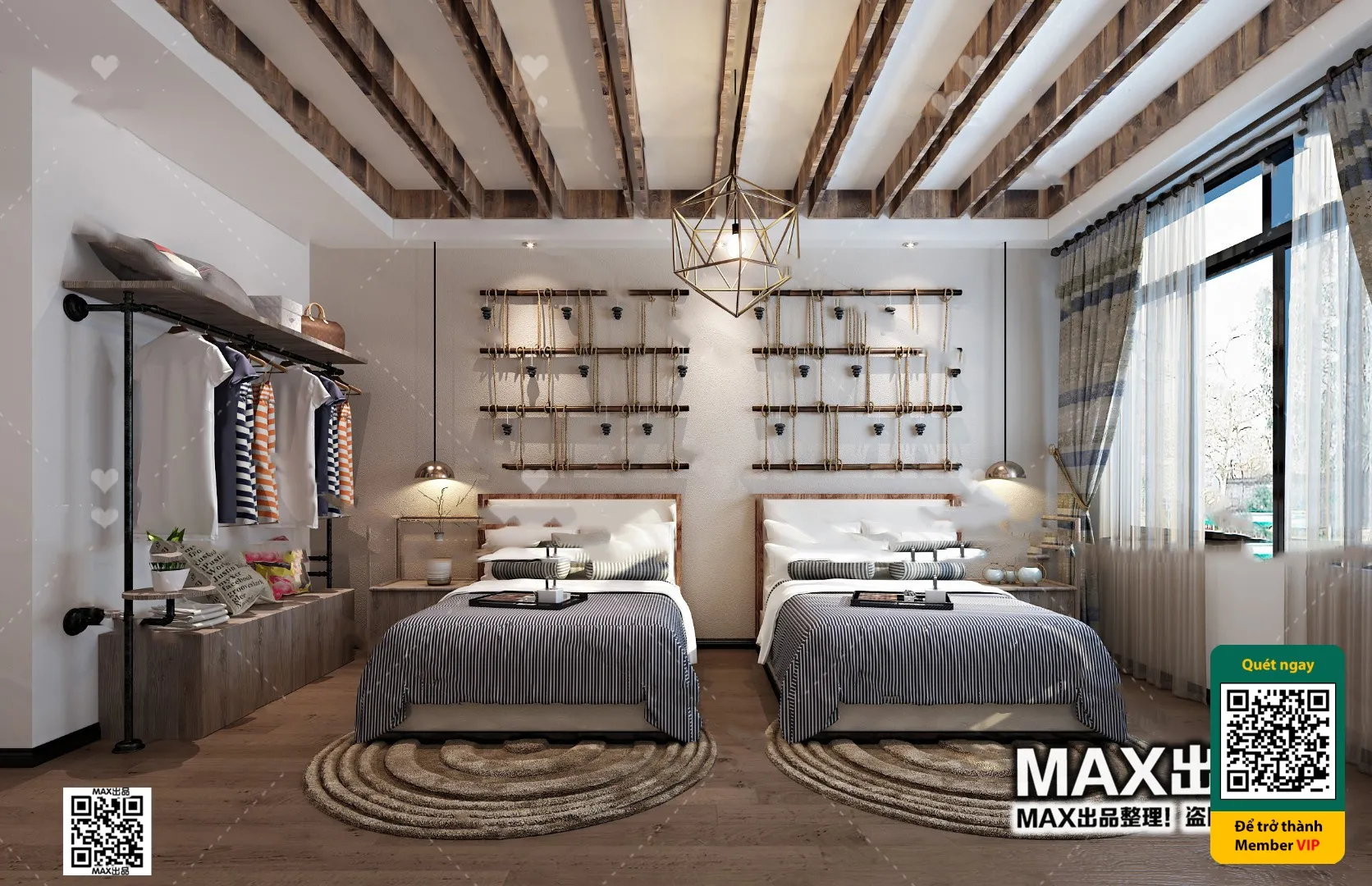 3D SCENES – WABI SABI STYLE – VRAY / CORONA – 3D MODEL – 6131