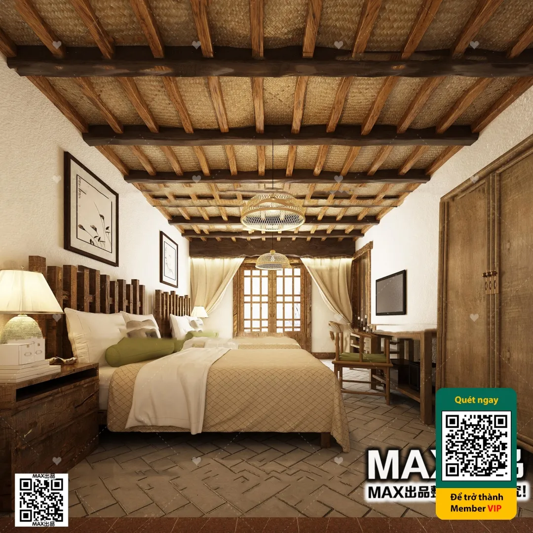 3D SCENES – WABI SABI STYLE – VRAY / CORONA – 3D MODEL – 6132