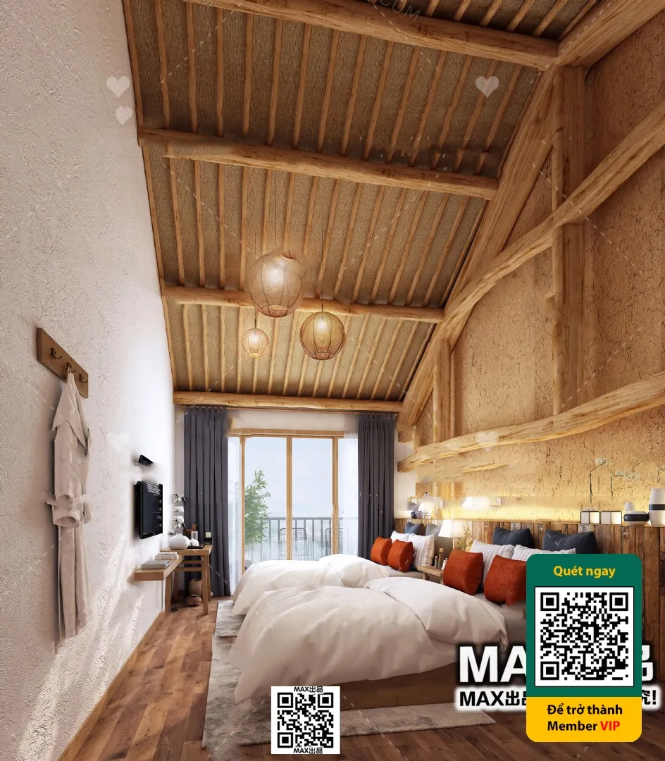 3D SCENES – WABI SABI STYLE – VRAY / CORONA – 3D MODEL – 6134