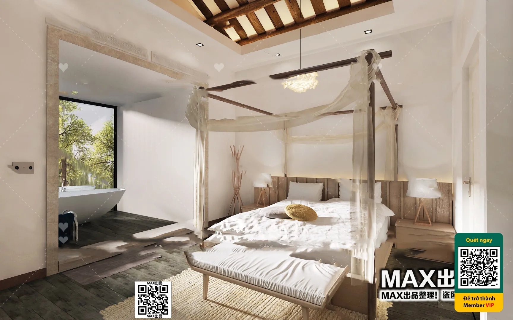 3D SCENES – WABI SABI STYLE – VRAY / CORONA – 3D MODEL – 6135