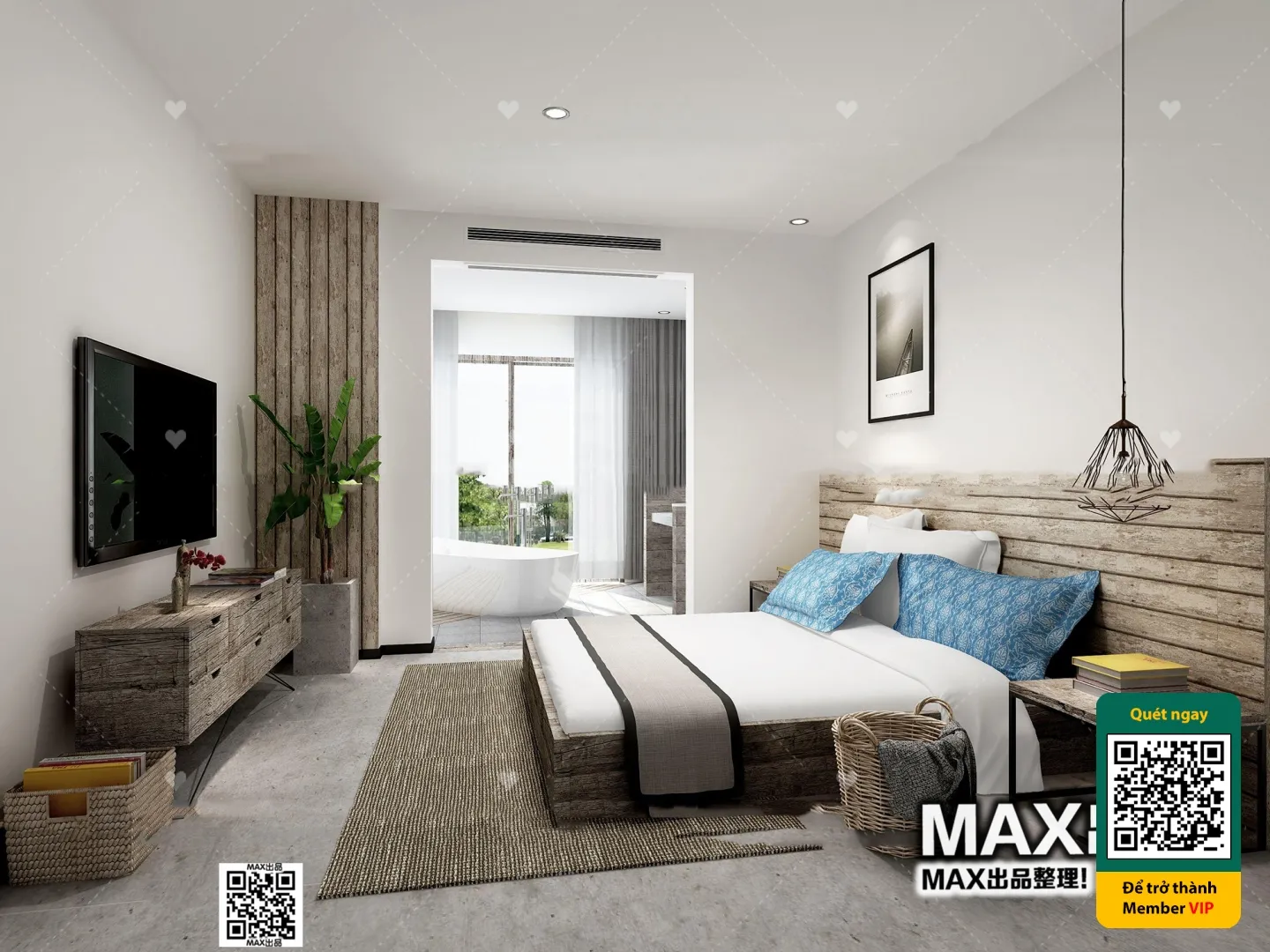 3D SCENES – WABI SABI STYLE – VRAY / CORONA – 3D MODEL – 6142