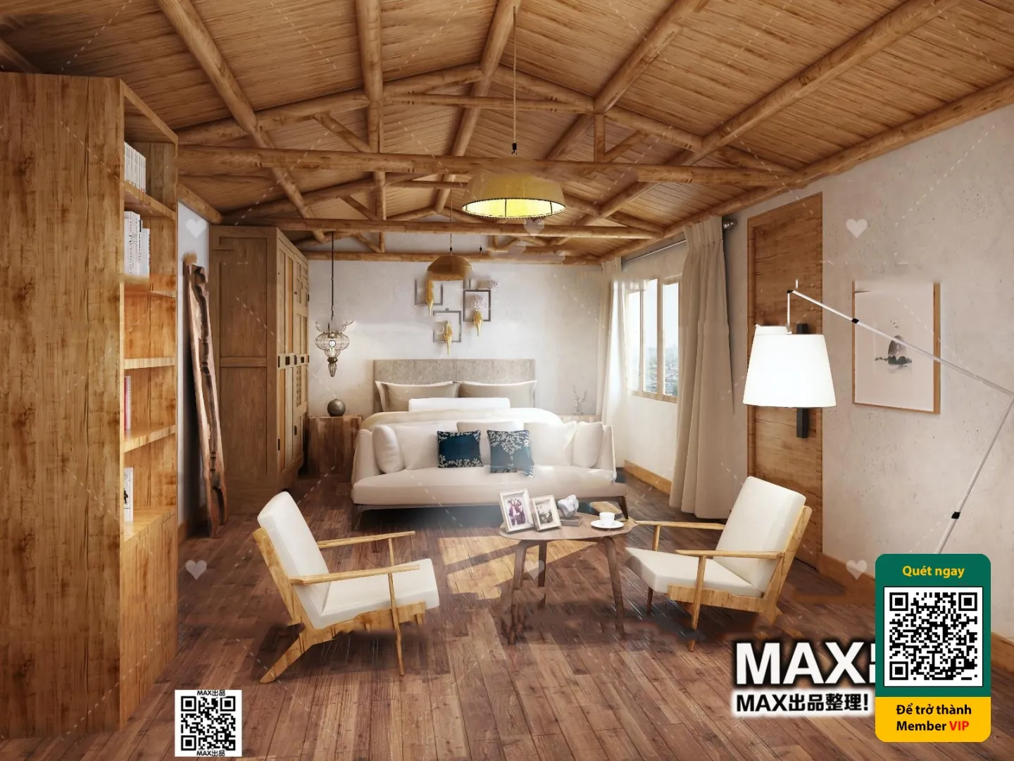 3D SCENES – WABI SABI STYLE – VRAY / CORONA – 3D MODEL – 6143