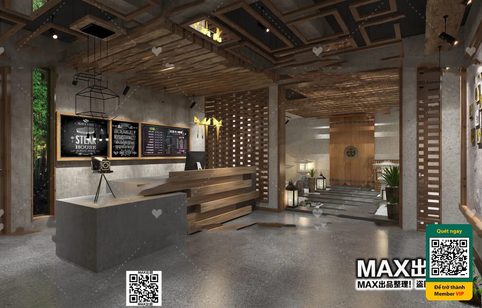 3D SCENES – WABI SABI STYLE – VRAY / CORONA – 3D MODEL – 6144