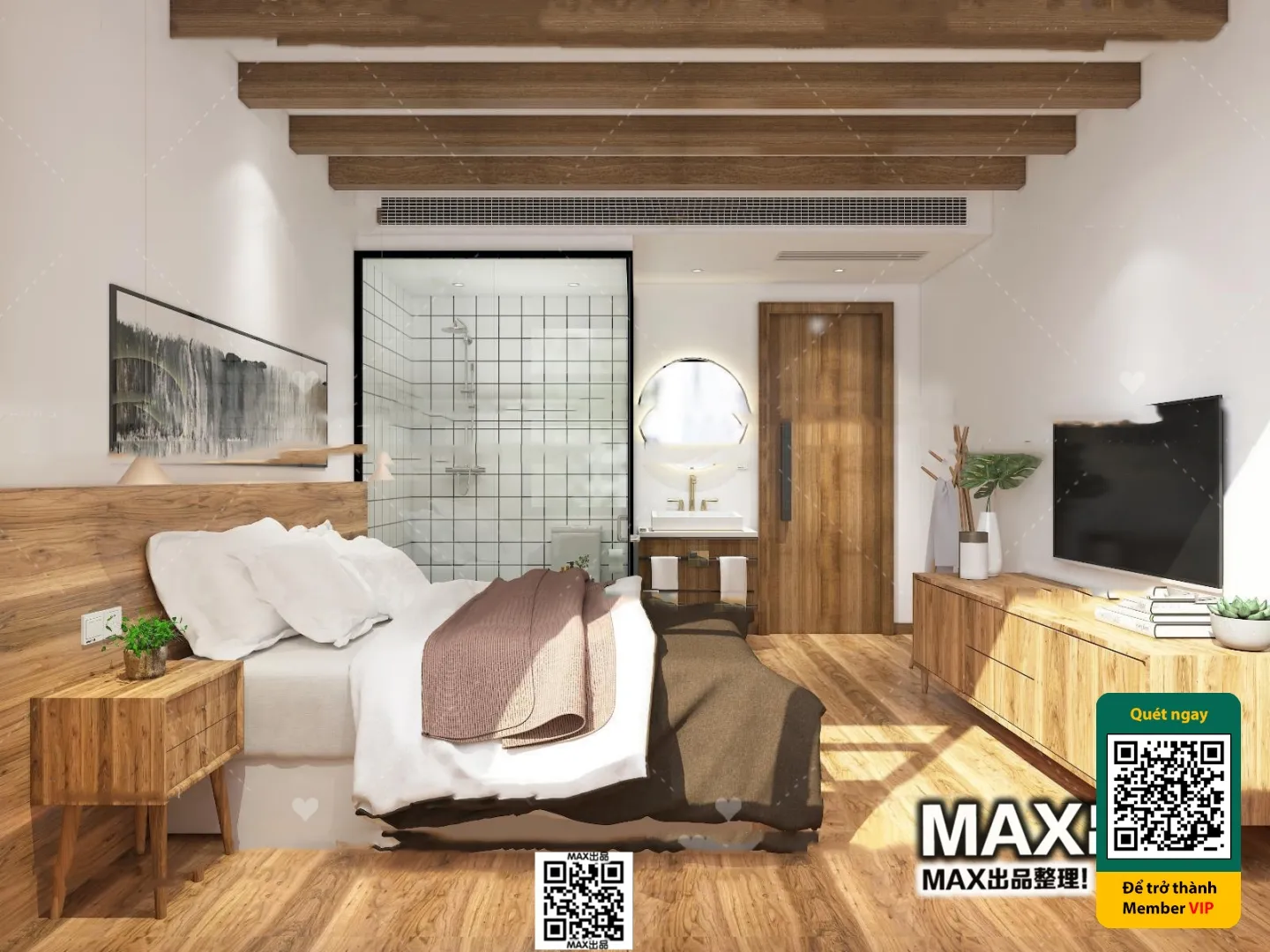 3D SCENES – WABI SABI STYLE – VRAY / CORONA – 3D MODEL – 6145