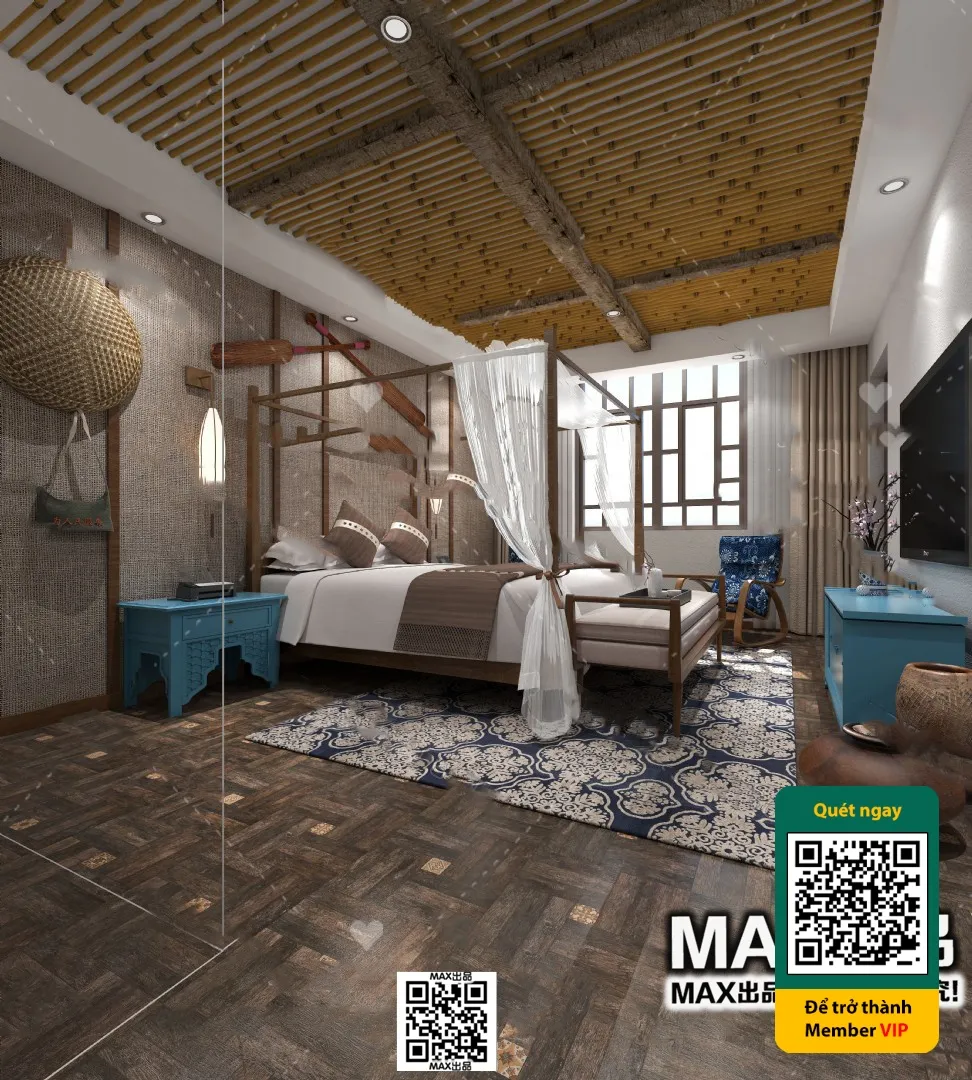 3D SCENES – WABI SABI STYLE – VRAY / CORONA – 3D MODEL – 6148