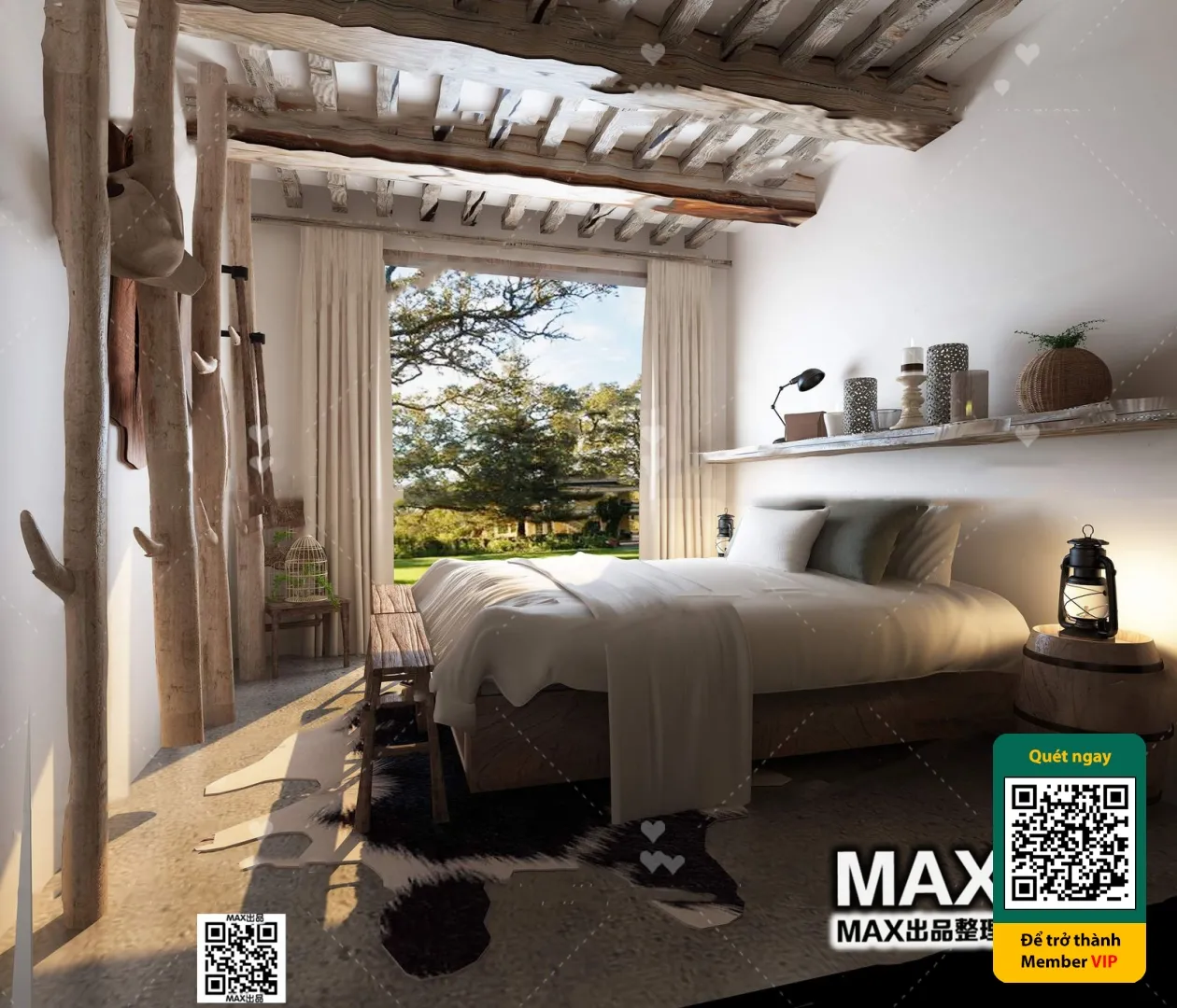 3D SCENES – WABI SABI STYLE – VRAY / CORONA – 3D MODEL – 6149