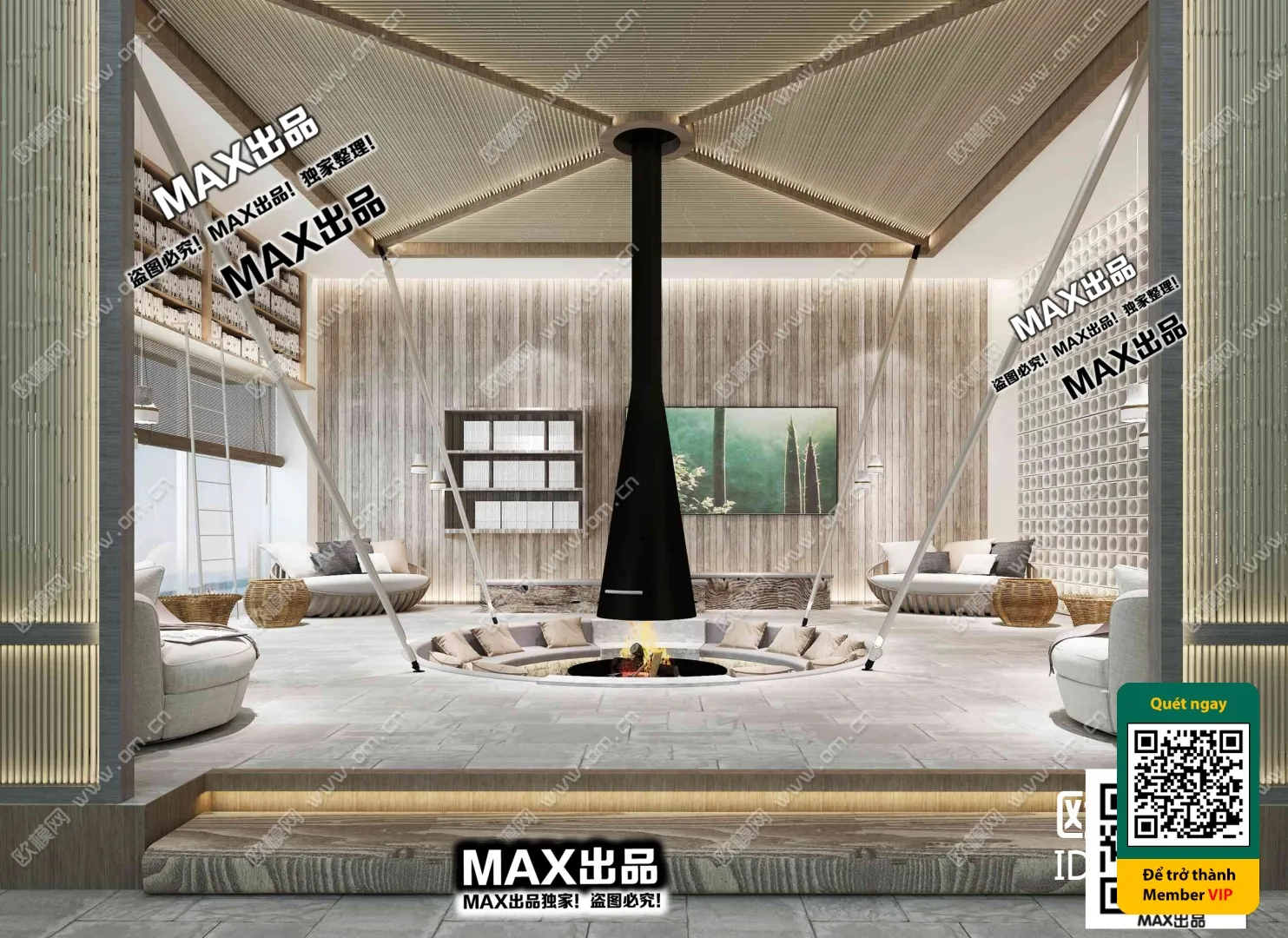 3D SCENES – WABI SABI STYLE – VRAY / CORONA – 3D MODEL – 6158