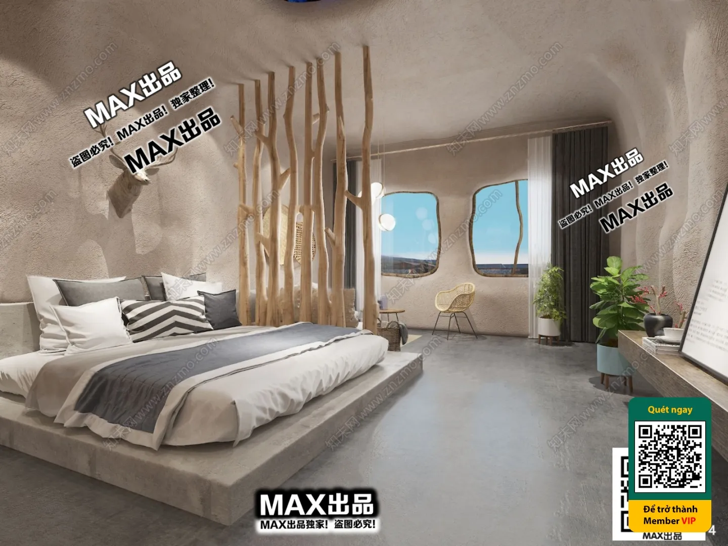 3D SCENES – WABI SABI STYLE – VRAY / CORONA – 3D MODEL – 6159