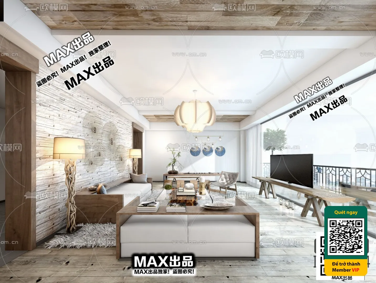 3D SCENES – WABI SABI STYLE – VRAY / CORONA – 3D MODEL – 6160