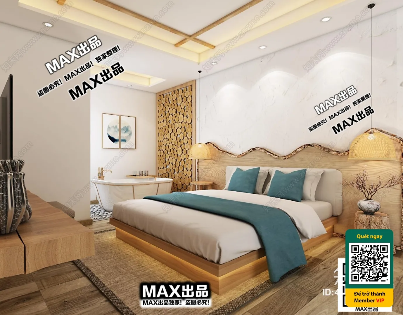 3D SCENES – WABI SABI STYLE – VRAY / CORONA – 3D MODEL – 6164