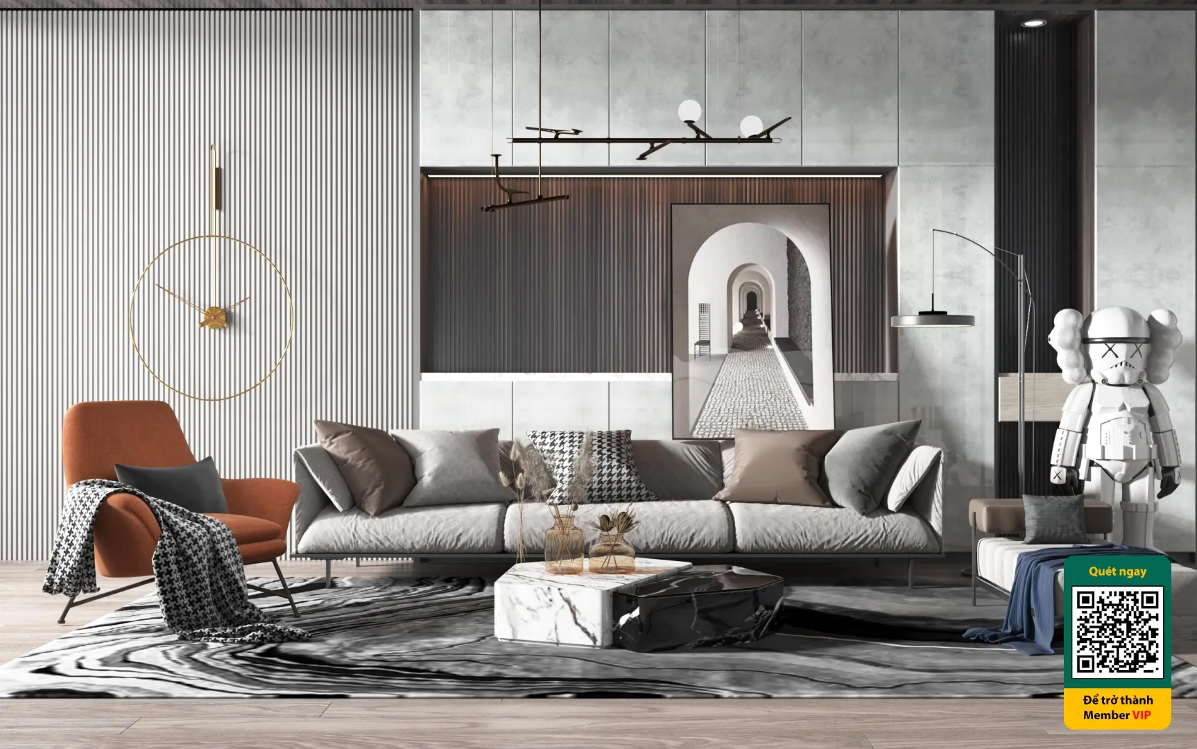 3D SCENES – WABI SABI STYLE – VRAY / CORONA – 3D MODEL – 6212