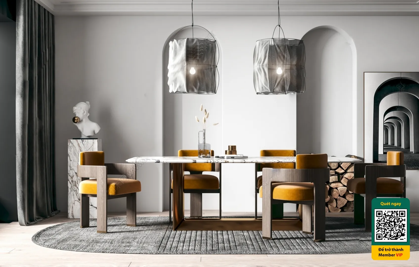 3D SCENES – WABI SABI STYLE – VRAY / CORONA – 3D MODEL – 6213