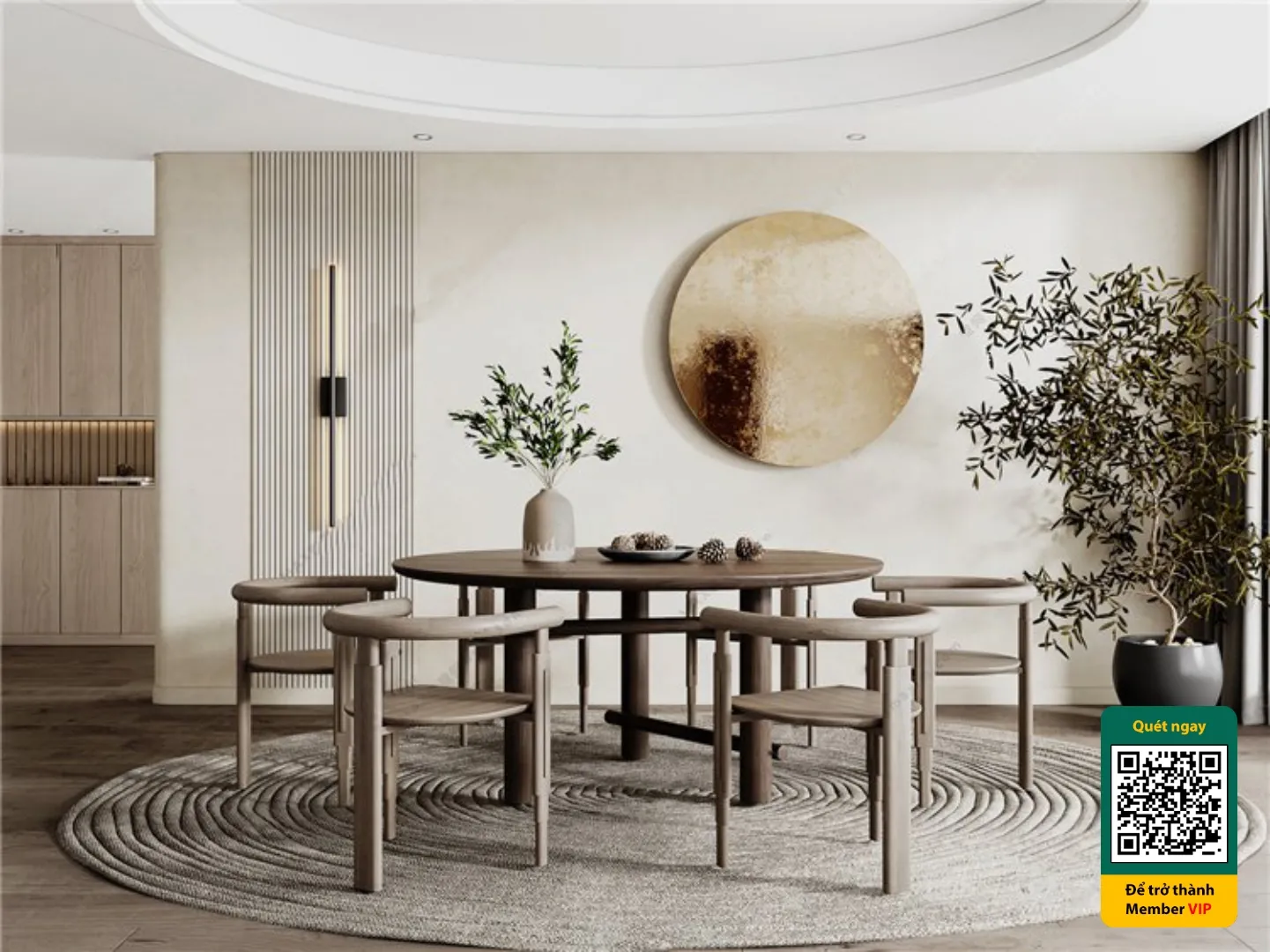 3D SCENES – WABI SABI STYLE – VRAY / CORONA – 3D MODEL – 6223