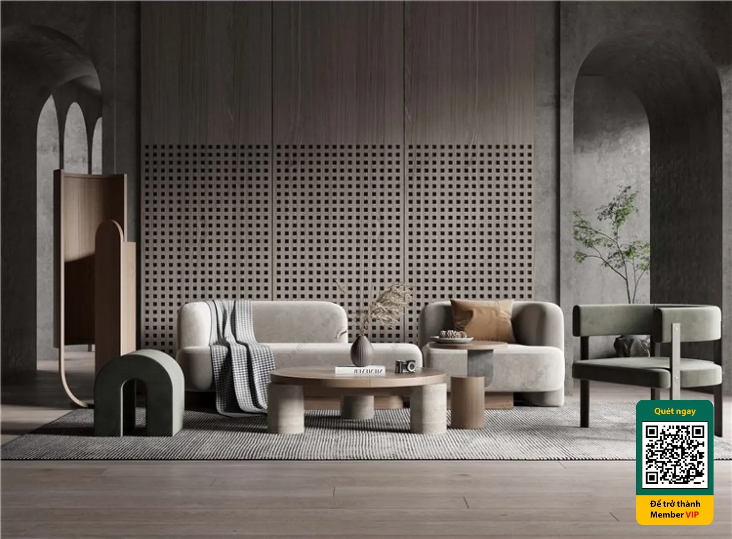 3D SCENES – WABI SABI STYLE – VRAY / CORONA – 3D MODEL – 6234