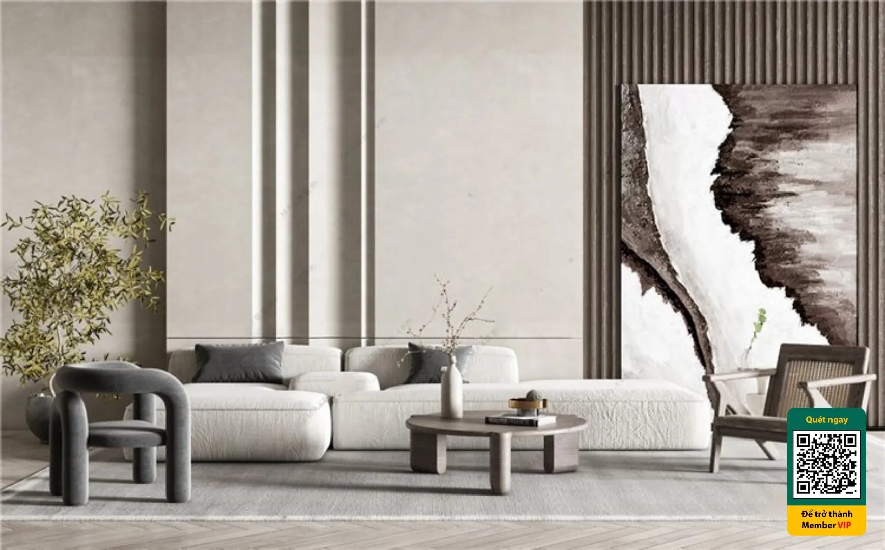 3D SCENES – WABI SABI STYLE – VRAY / CORONA – 3D MODEL – 6237