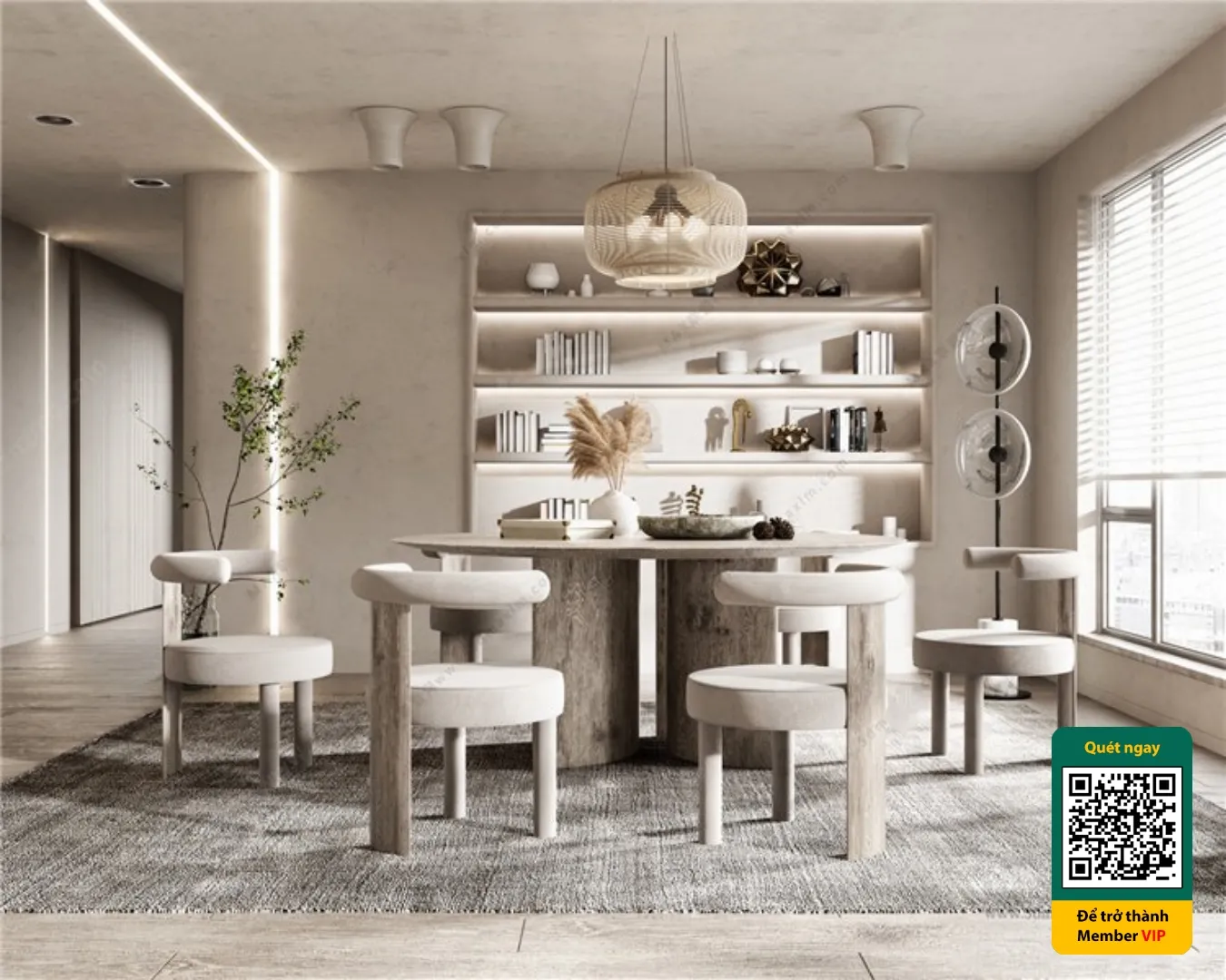 3D SCENES – WABI SABI STYLE – VRAY / CORONA – 3D MODEL – 6251