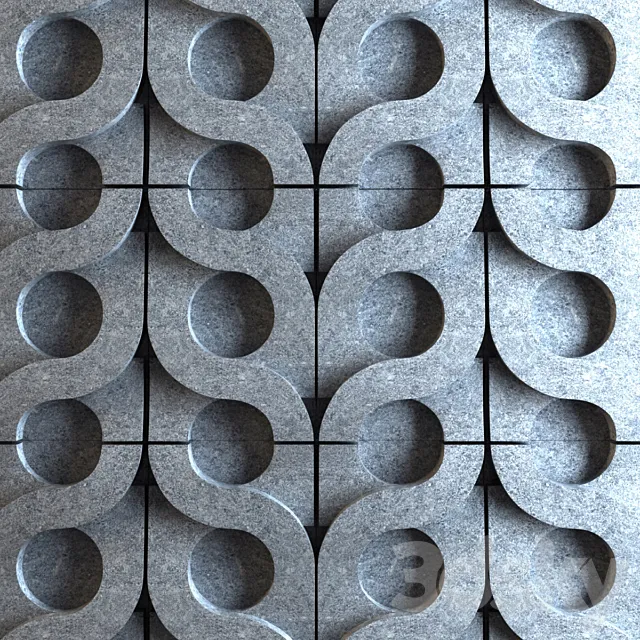 3d tile Kaza Conrete – Vine 3D Model 3d tile Kaza Conrete – Vine 3D Model