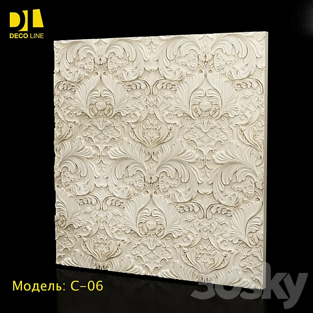 3d Wall Panel 3D Model