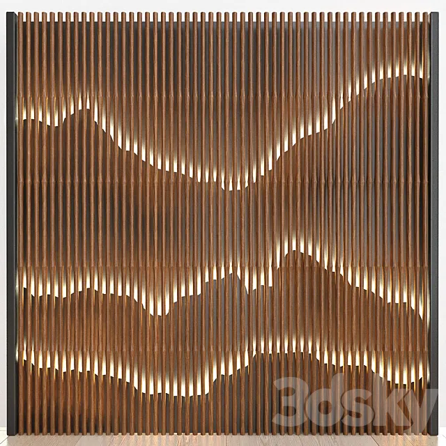 3D Wall Panel №14 3D Model 3D Wall Panel №14 3D Model