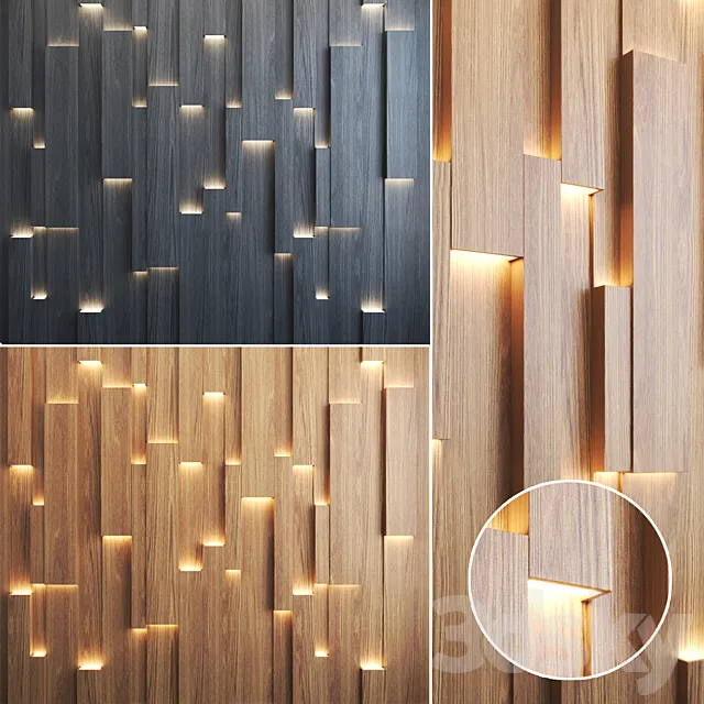 3d wall panel with lighting 3D Model 3d wall panel with lighting 3D Model