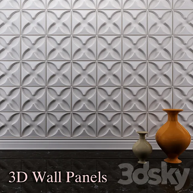 3d wall panels 3D Model