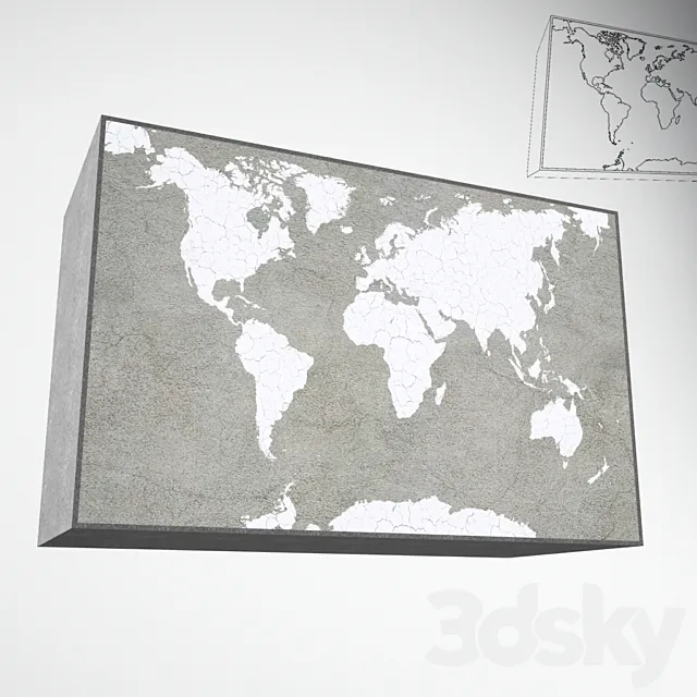 3d world map 3D Model 3d world map 3D Model