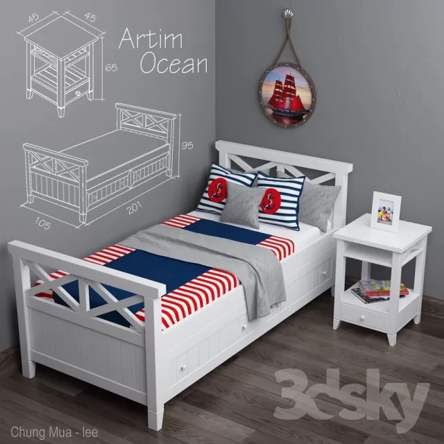 3DSKY FREE – CHILDBED MODELS – No.007