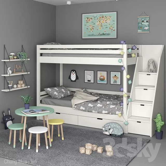 3DSKY FREE – CHILDBED MODELS – No.058