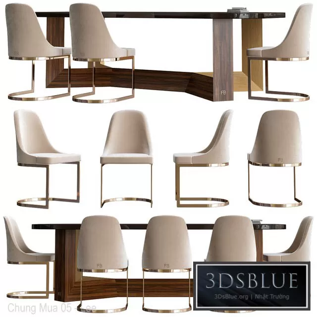 FURNITURE – TABLE CHAIR – 3DSKY Models – 10485 FURNITURE – TABLE CHAIR – 3DSKY Models – 10485